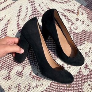Simple - Velvet Black Heels